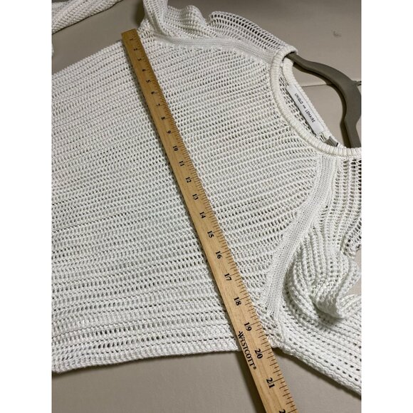 Uniqlo x Lemaire White Open Knit Sweater Size Large Long sleeve Minimalist - Picture 5 of 14